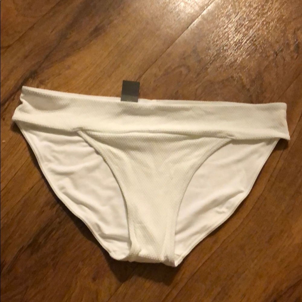 Aerie Banded Bikini Bottom in White